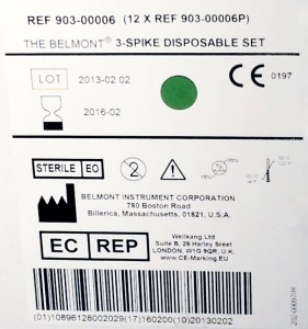 Belmont 3 Spike Disposable Set 903-00006
