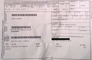 Edwards Vigileo Monitor RECEIPT $8,500