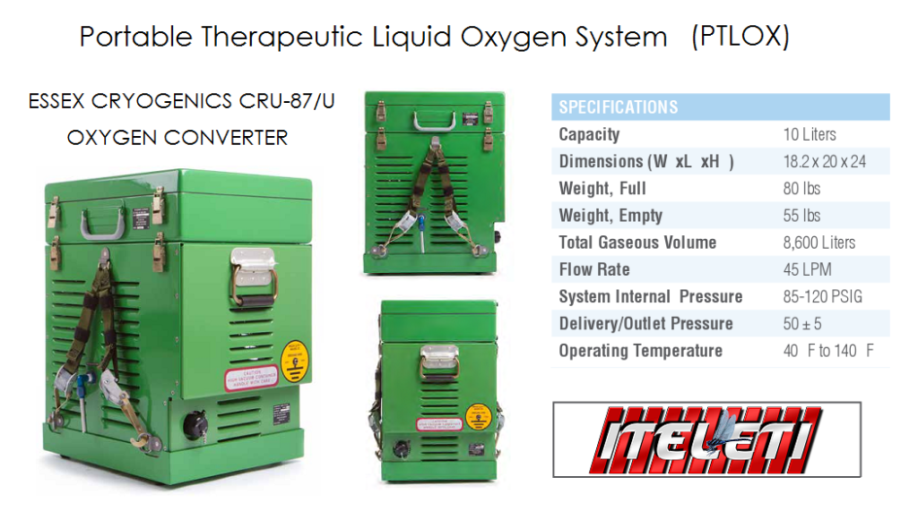 PTLOX PORTABLE LIQUID OXYGEN SYSTEM by ESSEX